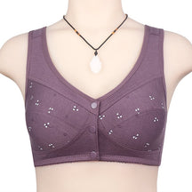 Design for Senior Front Closure Cotton Bra