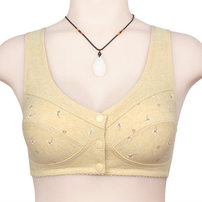 Design for Senior Front Closure Cotton Bra