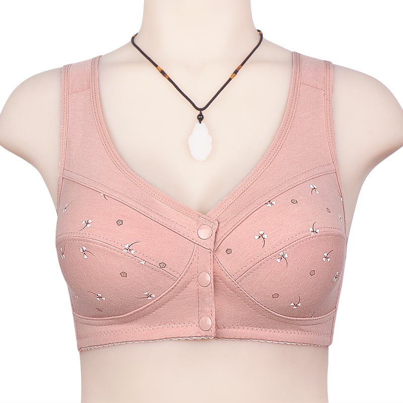 Design for Senior Front Closure Cotton Bra