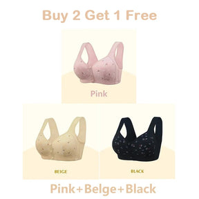 Design for Senior Front Closure Cotton Bra