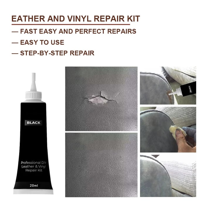 Leather Repair Coloured Cream Gel