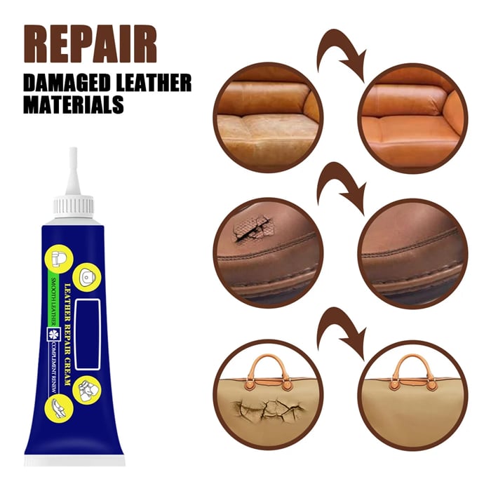 Leather Repair Coloured Cream Gel